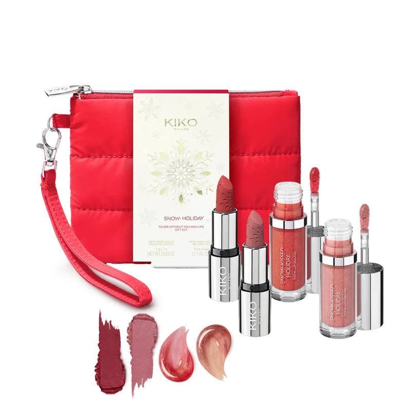 ست هدیه مینی رژ لب KIKO Milano مدل Snow-Kissed Holiday – Never Without You